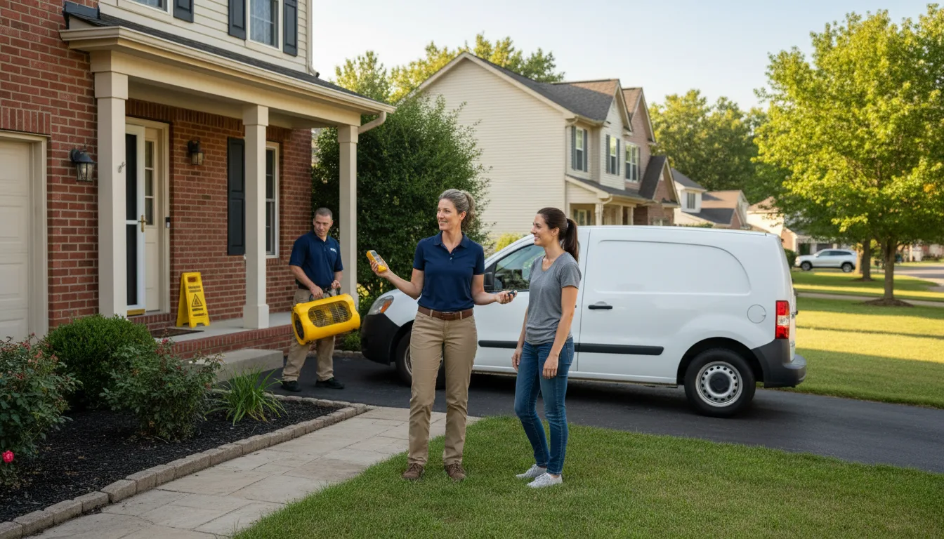 Residential water damage restoration in King, NC